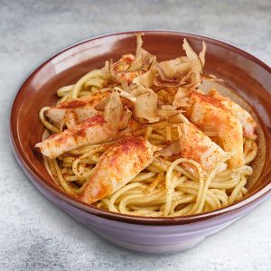 Лапша с камчатским крабом